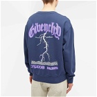 Givenchy Men's Lightning Poster Logo Sweatshirt in Deep Blue