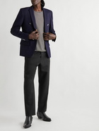 Balmain - Slim-Fit Wool-Twill Blazer - Blue