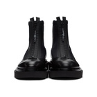 Givenchy Black Neoprene Combat Boots