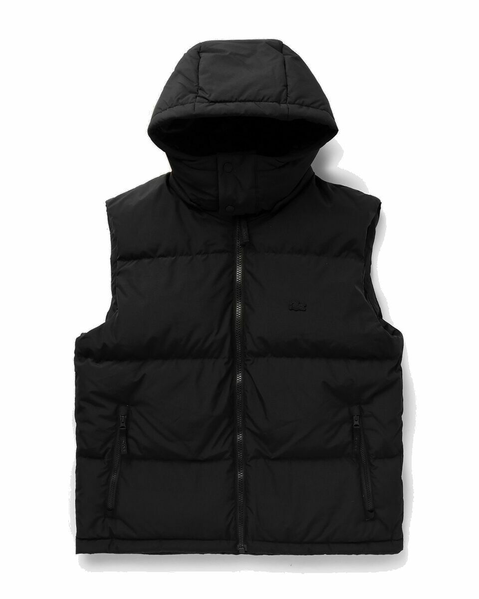 Lacoste Jacket Black Mens Vests Lacoste