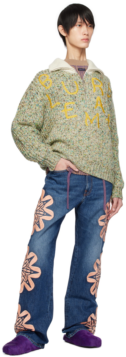 BLUEMARBLE Blue Embroidered Jeans