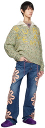 BLUEMARBLE Blue Embroidered Jeans