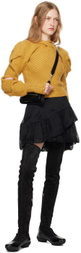 Kiko Kostadinov Yellow Dendra Cabled Sweater