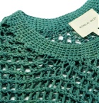 Nicholas Daley - Open-Knit Cotton Sweater - Green