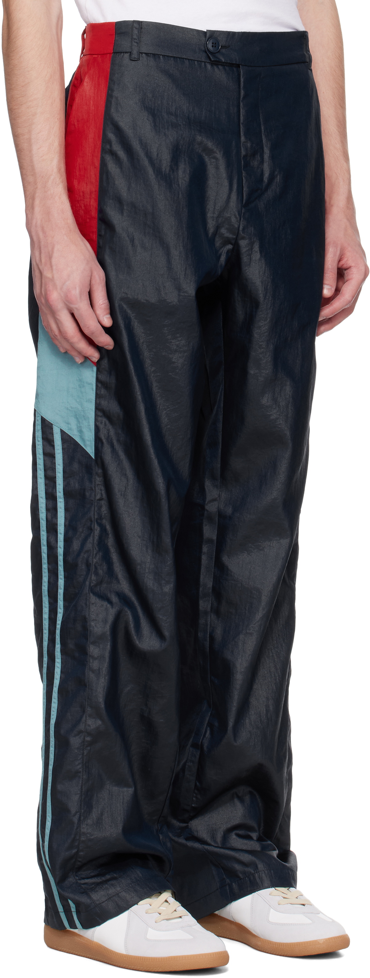 Martine Rose Navy Paneled Track Pants