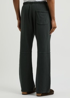 Cherry Los Angeles Parachute Wide-leg Cotton Sweatpants Black