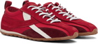 Alohas Red Tb.304 Nylon Leather Sneakers