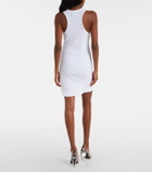 Jean Paul Gaultier Ribbed-knit cotton jersey minidress