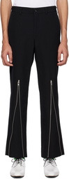 Comme des Garçons Homme Plus Black Zip Trousers