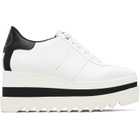 Stella McCartney White Sneak-Elyse Platform Sneakers