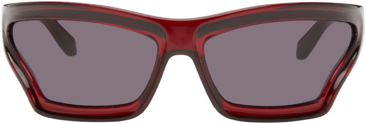 Photo: LOEWE Red Arch Mask Sunglasses