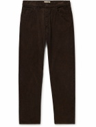 The Row - Burt Straight-Leg Cotton-Corduroy Trousers - Brown