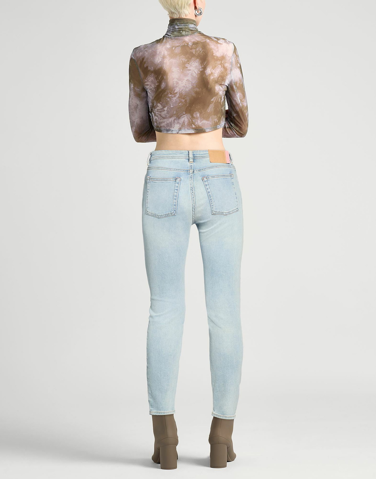 Acne Studios Blå Konst Womens Jeans in Blue