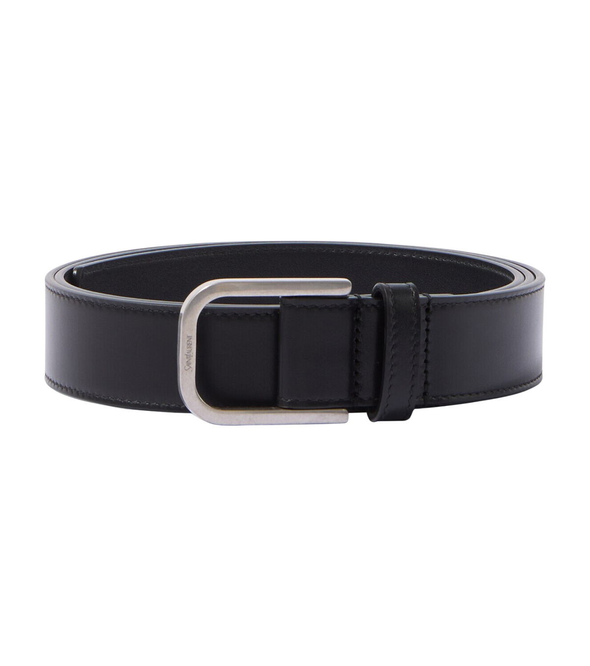 Saint Laurent Black Leather Studded Belt Saint Laurent