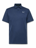 Nike Golf - Tour Logo-Print Dri-FIT Jacquard Polo Shirt - Blue
