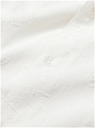 Club Monaco - Camp-Collar Cotton-Jacquard Shirt - White