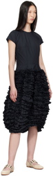 Molly Goddard Navy Nancy Midi Dress