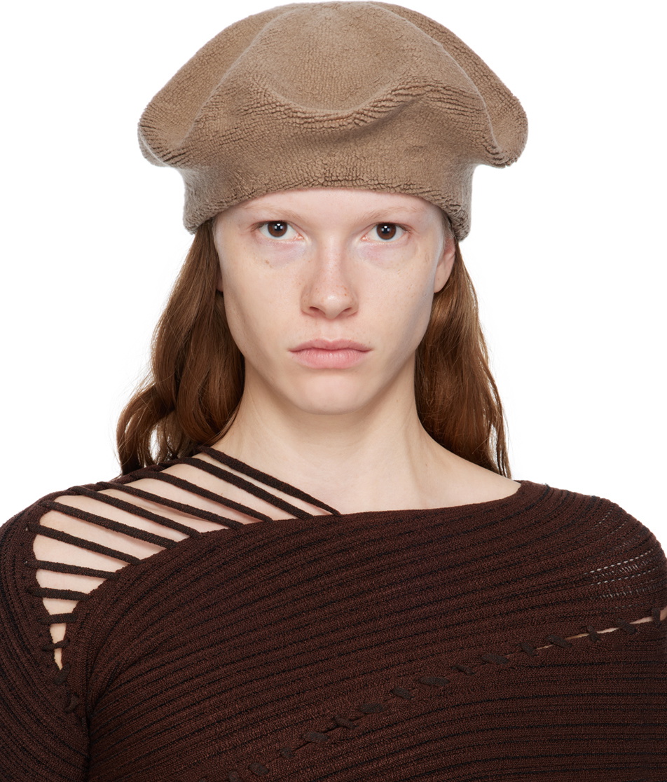 Isa Boulder Pink & Green Reversible Beret Isa Boulder