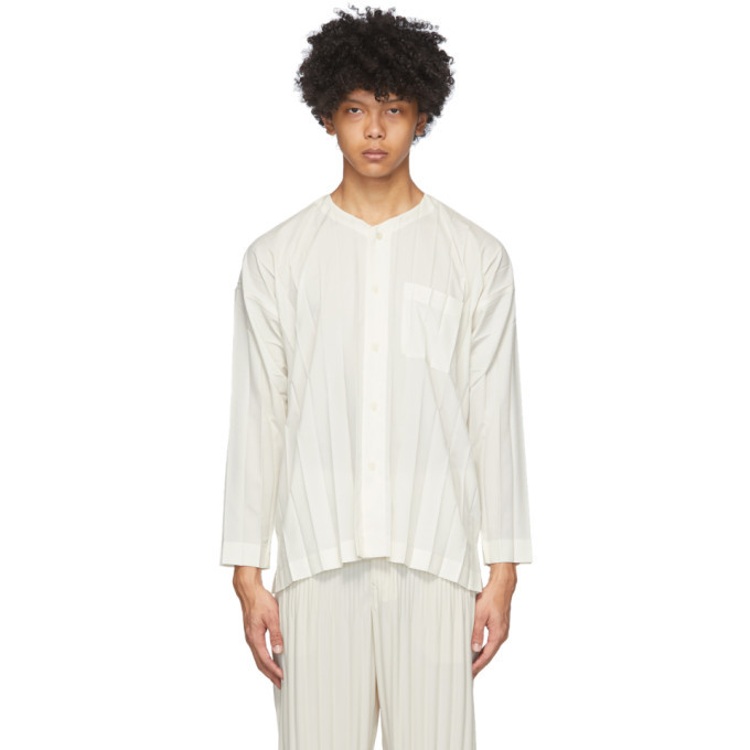 Photo: Homme Plisse Issey Miyake White Edge Shirt