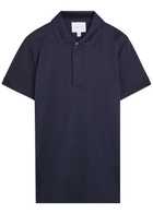 Raith Santi Mercerized Cotton Polo Shirt Navy