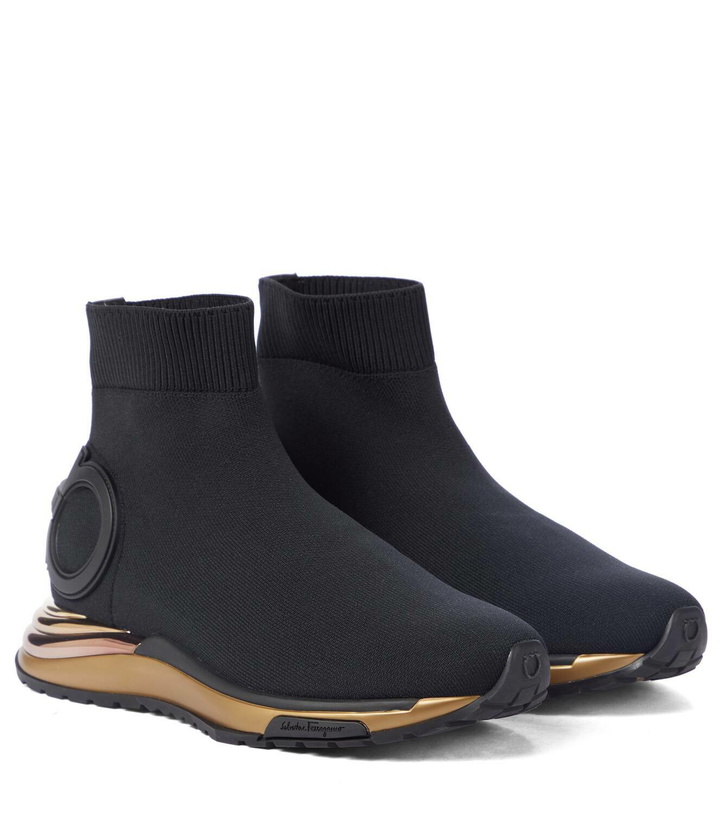 Photo: Ferragamo Gancini stretch-knit sock sneakers