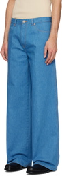 RECTO Blue Flared Fit Jeans