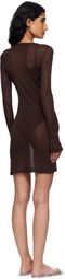 Haight Brown Jane Knit Minidress