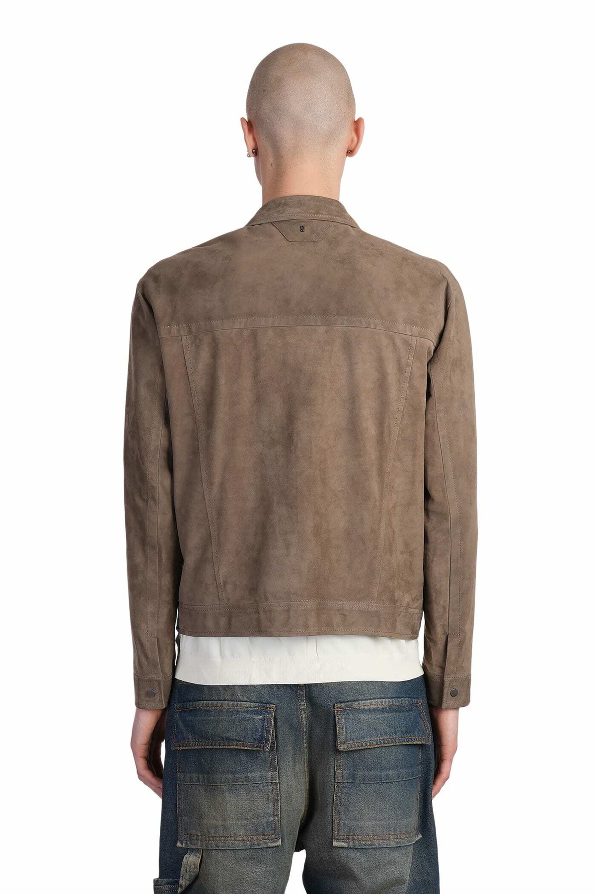 Salvatore Santoro Leather Jacket In Taupe Leather
