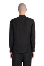 120% Lino Shirt In Black Linen