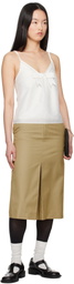 SHUSHU/TONG White Bow Tie Sling Top