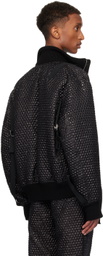 Helmut Lang Black Seatbelt Down Bomber Jacket