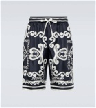 Dolce&Gabbana Marina silk twill shorts