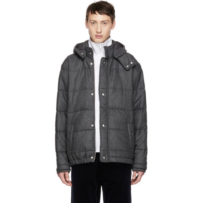Photo: Band of Outsiders Grey Verbier Padded Jacket