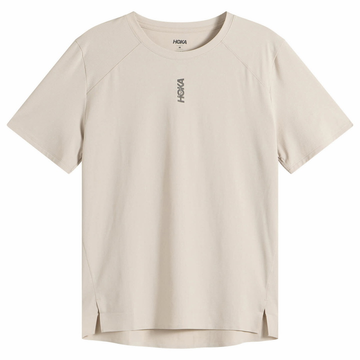 Photo: HOKA ONE ONE Men's Everyrun Short Sleeve in River Rock Grey