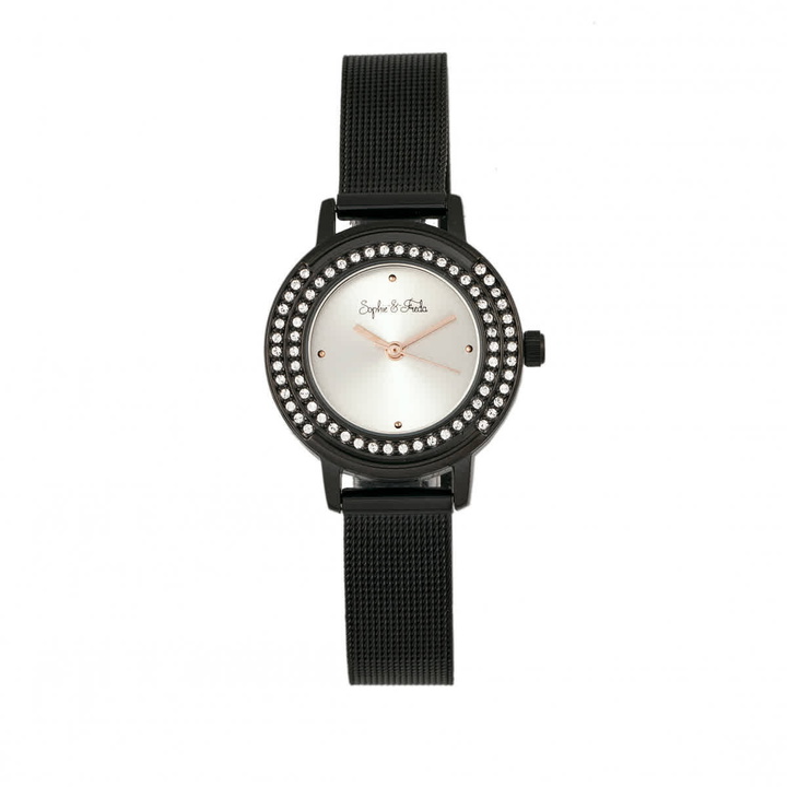 Photo: Sophie And Freda Cambridge Crystal Silver Dial Ladies Watch SF4103