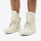 Rick Owens Men's Geobasket Sneakers in Milk