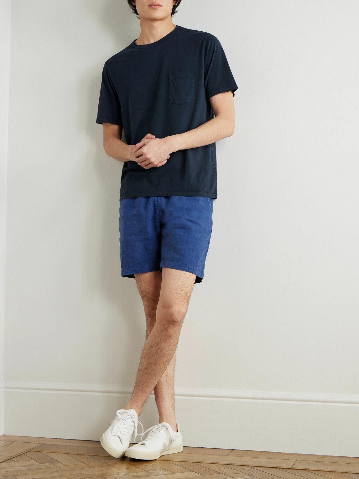 Hartford - Lyocell and Cotton-Blend Jersey T-Shirt - Blue