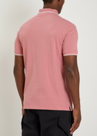 Stone Island Piqué Cotton Polo Shirt Pink