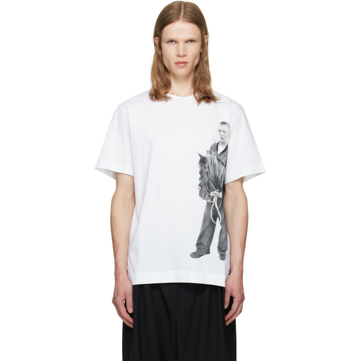 Photo: Simone Rocha White 'Pony Kid' Print T-shirt