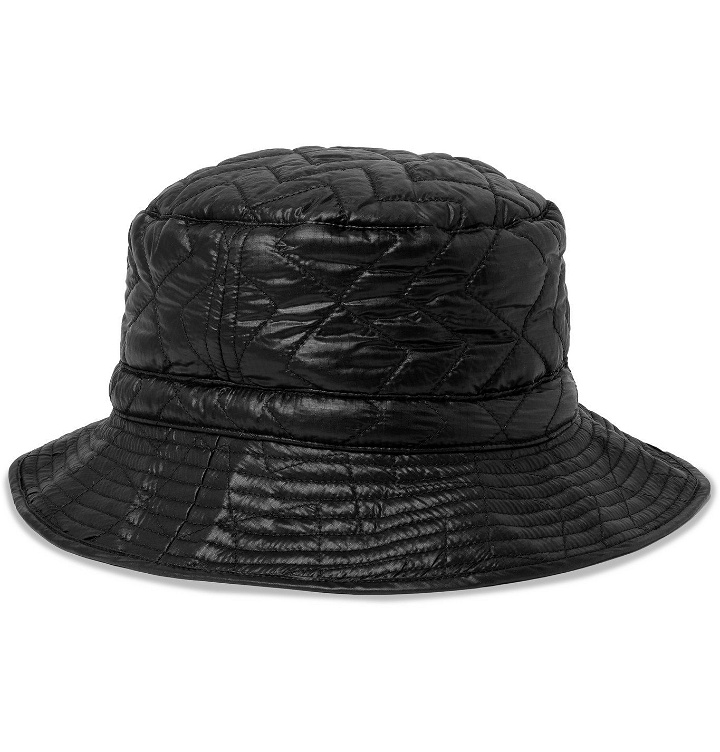 Photo: Monitaly - Quilted Nylon-Ripstop Bucket Hat - Black