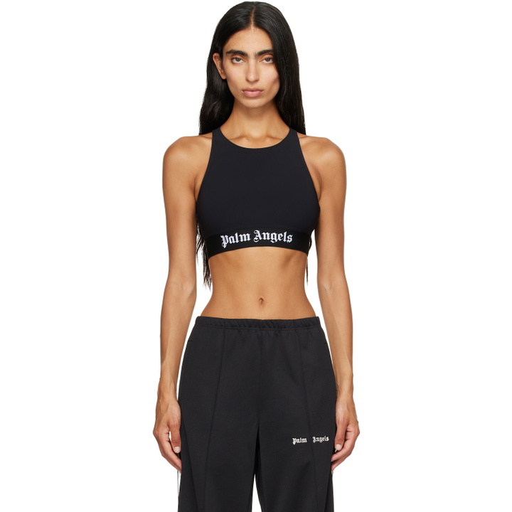 Photo: Palm Angels Black Classic Logo Sport Top