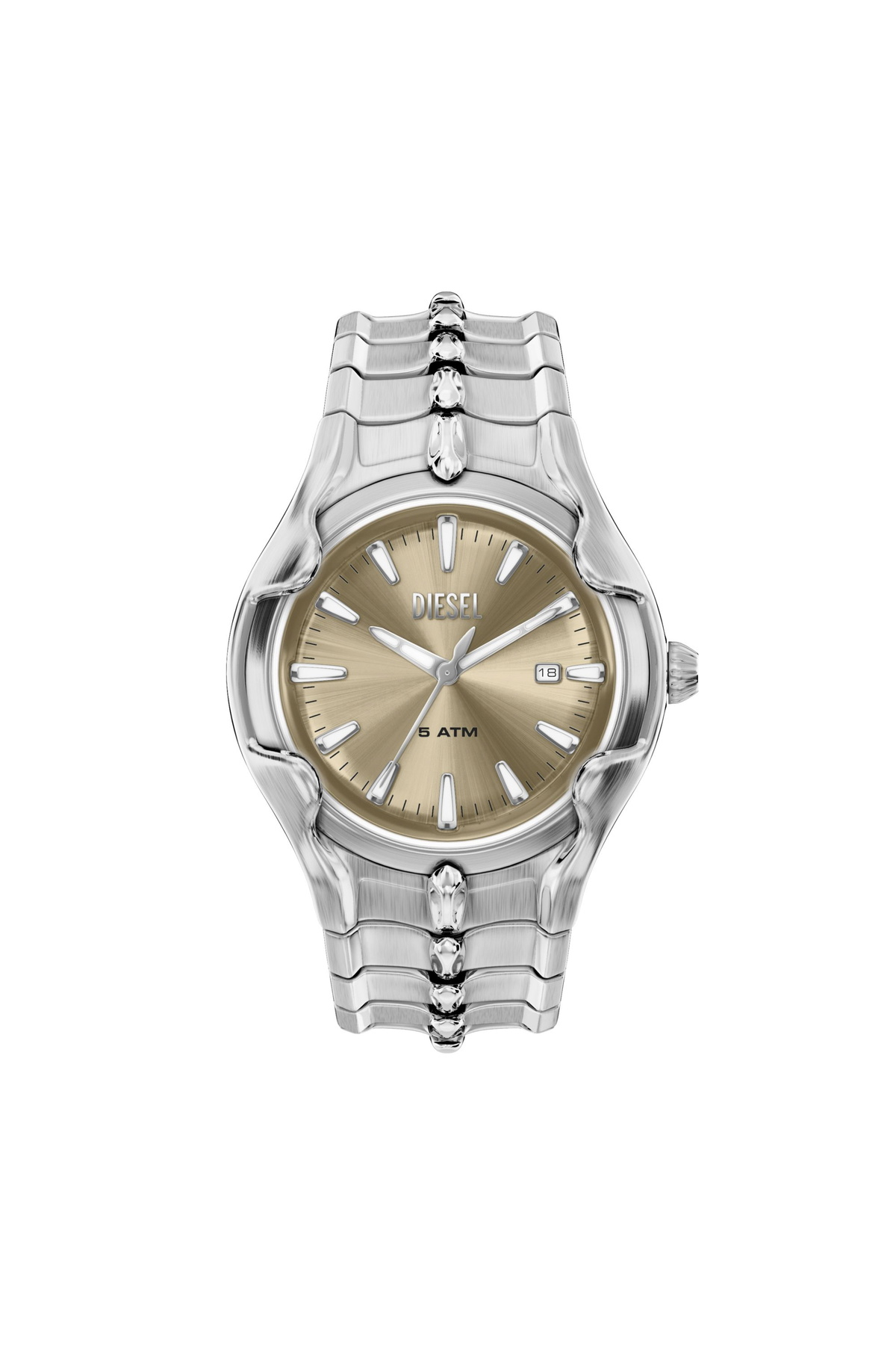 Diesel Vert Stainless Steel Watch - Timeframes Mens in Silver Diesel