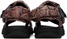 Martine Rose Pink Clarks Edition Down Sandals