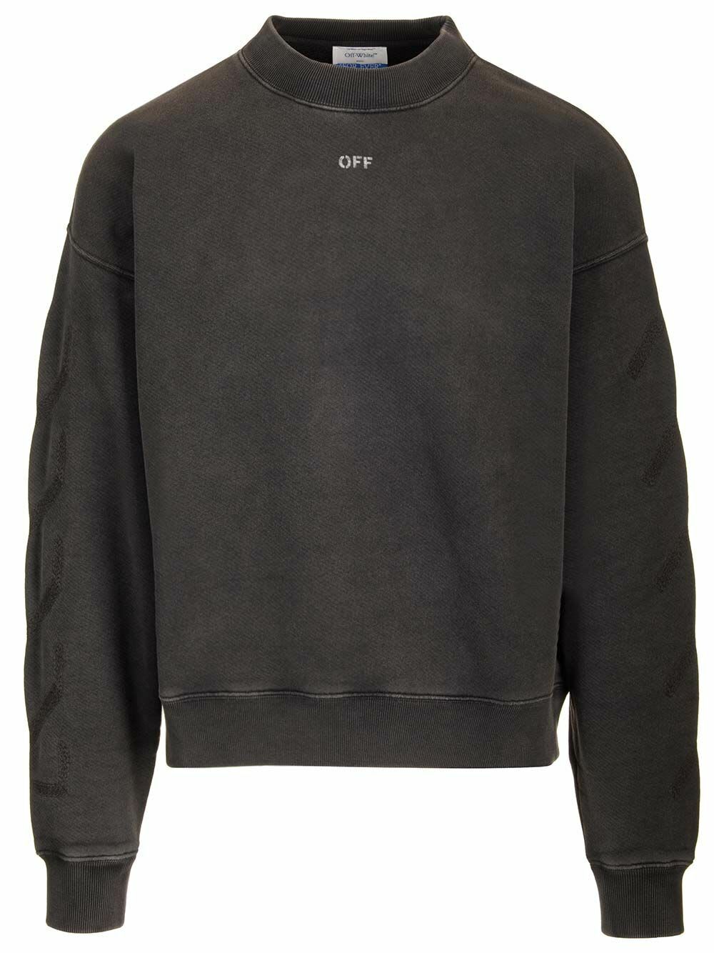 【Off-White】ウィンディ アロー スケート クルー スウェット OFF-WHITE - Windy Arrow Skate Sweatshirt Off-White