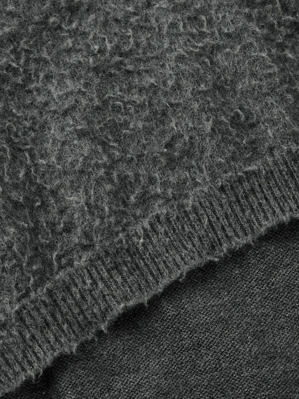 The Row - Almot Brushed-Cotton Polo Shirt - Gray