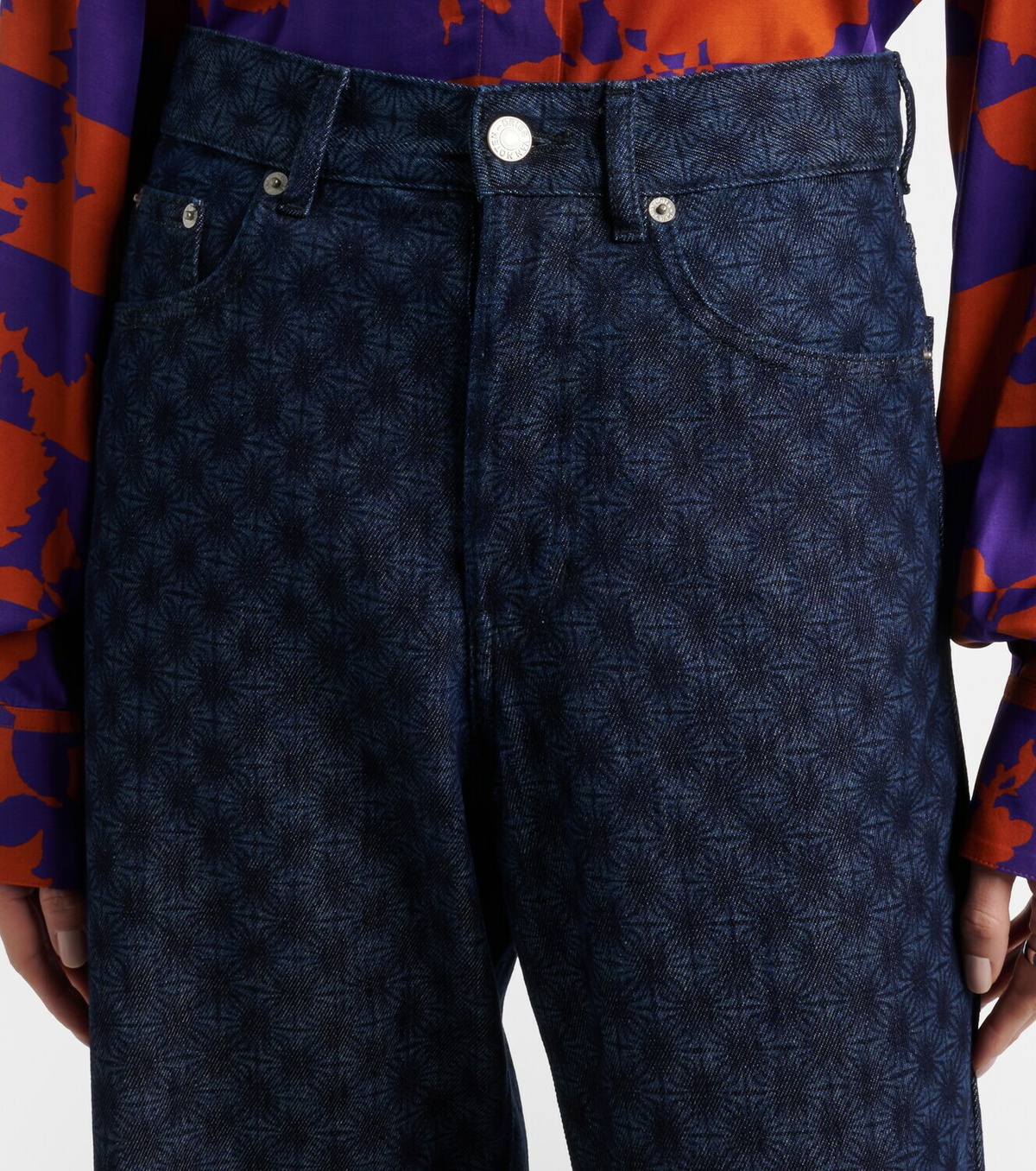 Dries Van Noten Floral wide-leg jeans