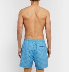 Derek Rose - Tropez Wide-Leg Mid-Length Printed Swim Shorts - Blue