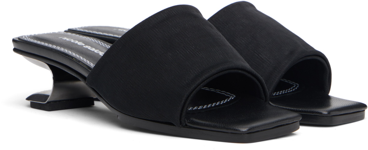 Nicole Saldaña Black Sarah Heeled Sandals