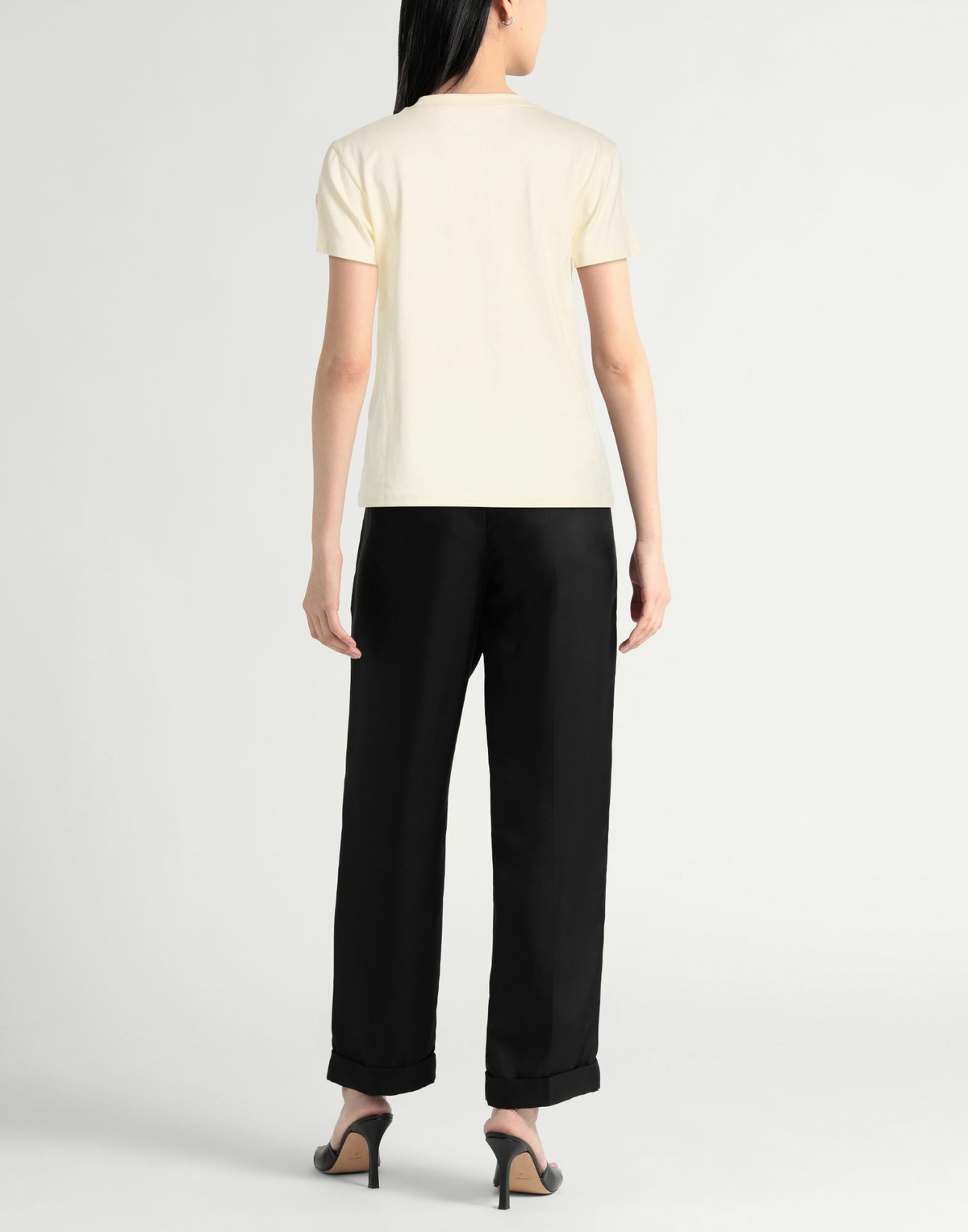 Moncler Womens T-shirt Cream