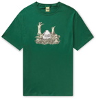 iggy - Funeral Printed Cotton-Jersey T-Shirt - Green